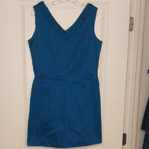 Elegant Blue Sleeveless Dress